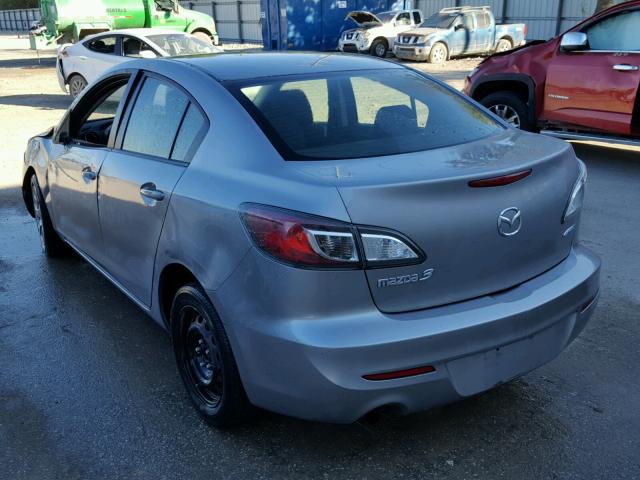 JM1BL1U72D1788566 - 2013 MAZDA 3 GRAY photo 3