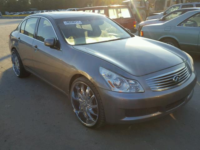 JNKBV61FX8M267908 - 2008 INFINITI G35 SILVER photo 1