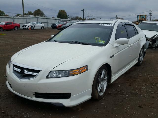 19UUA66245A004940 - 2005 ACURA TL WHITE photo 2