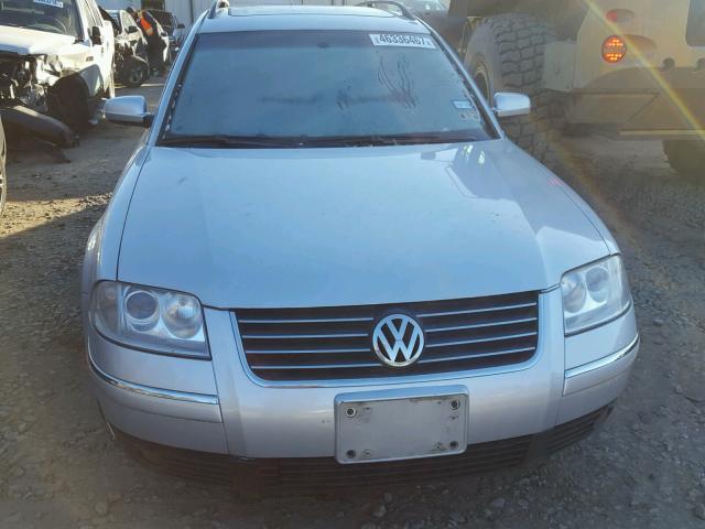 WVWWH63B94E015656 - 2004 VOLKSWAGEN PASSAT SILVER photo 9