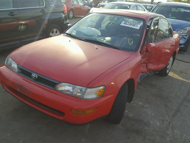 1NXAE00B1RZ224788 - 1994 TOYOTA COROLLA LE RED photo 2