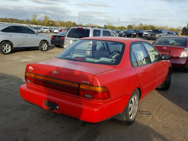 1NXAE00B1RZ224788 - 1994 TOYOTA COROLLA LE RED photo 4