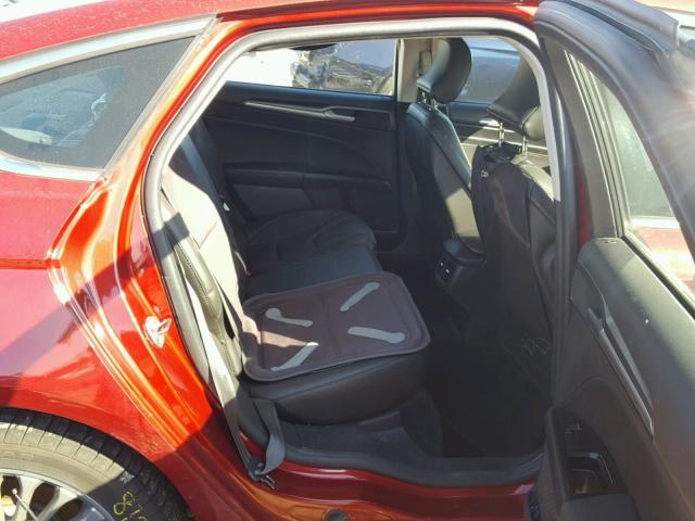 3FA6P0D98GR224485 - 2016 FORD FUSION TIT RED photo 6