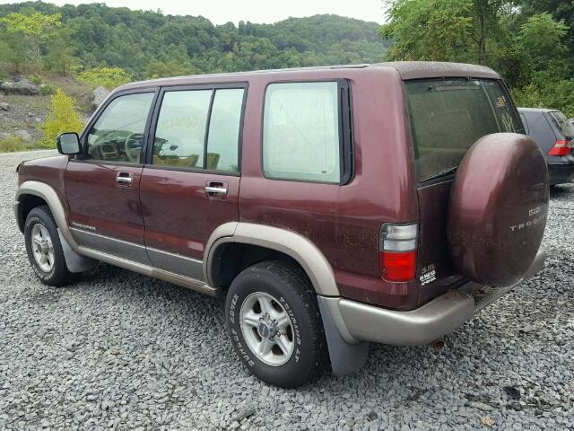 JACDJ58X927J06985 - 2002 ISUZU TROOPER S BURGUNDY photo 3