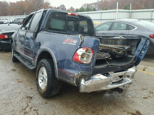 1FTRW08LX3KA27882 - 2003 FORD F150 SUPER BLUE photo 3