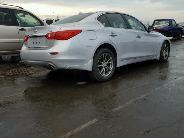 JN1EV7AR2HM840687 - 2017 INFINITI Q50 PREMIU SILVER photo 4