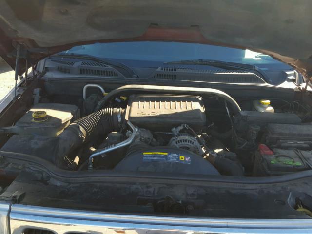 1J8HG48P37C545716 - 2007 JEEP COMMANDER BURGUNDY photo 7