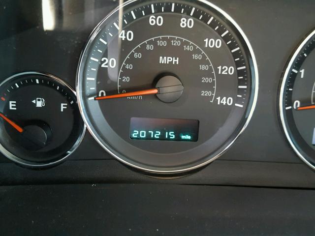 1J8HG48P37C545716 - 2007 JEEP COMMANDER BURGUNDY photo 8