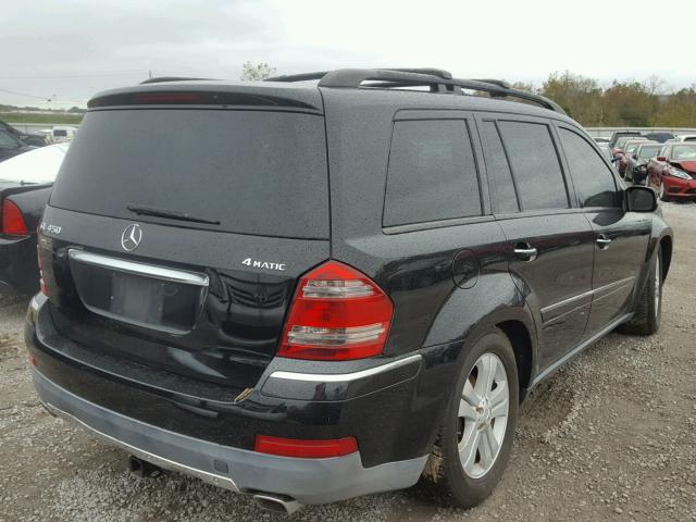 4JGBF71EX7A164320 - 2007 MERCEDES-BENZ GL 450 4MA BLACK photo 4