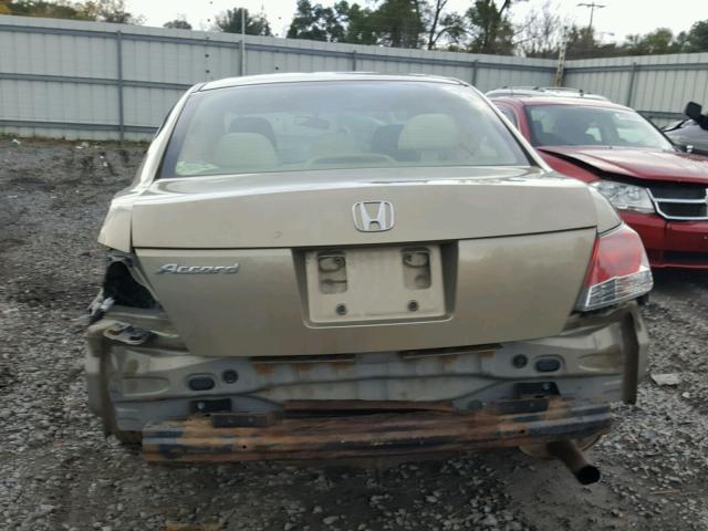 JHMCP26319C014814 - 2009 HONDA ACCORD LX GOLD photo 10