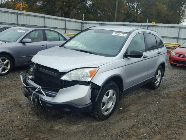 3CZRE38349G702592 - 2009 HONDA CR-V LX SILVER photo 2