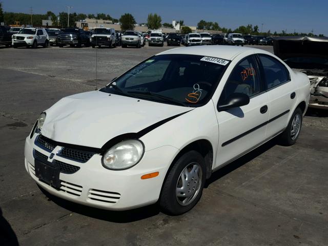 1B3ES26C54D590192 - 2004 DODGE NEON BASE WHITE photo 2