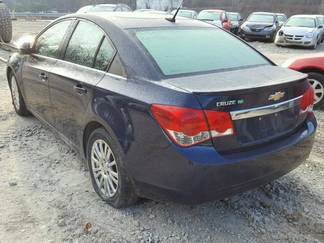 1G1PJ5S92B7218478 - 2011 CHEVROLET CRUZE ECO BLUE photo 3