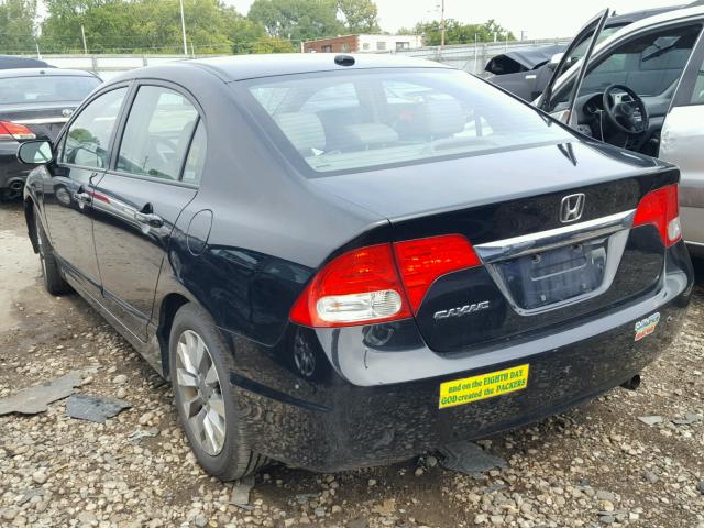 19XFA16979E004036 - 2009 HONDA CIVIC EXL 黑色 照片 3