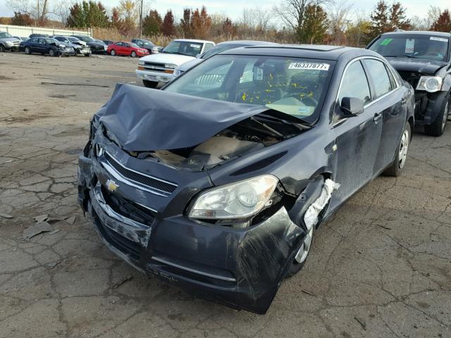 1G1ZG57B18F219994 - 2008 CHEVROLET MALIBU LS შავი ფოტო 2