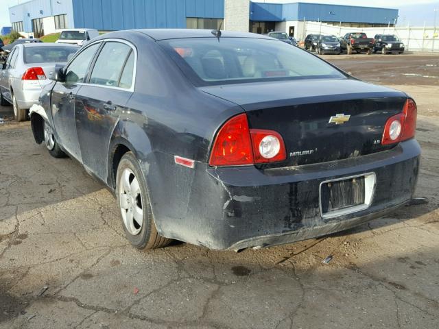 1G1ZG57B18F219994 - 2008 CHEVROLET MALIBU LS შავი ფოტო 3
