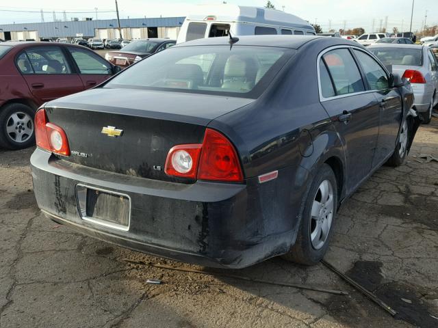 1G1ZG57B18F219994 - 2008 CHEVROLET MALIBU LS BLACK photo 4