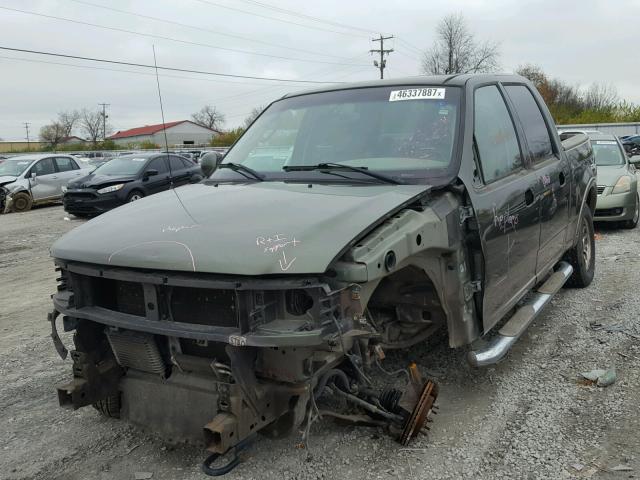 1FTRW08L93KD05851 - 2003 FORD F150 GREEN photo 2