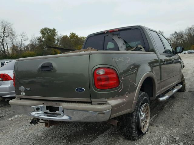 1FTRW08L93KD05851 - 2003 FORD F150 GREEN photo 4