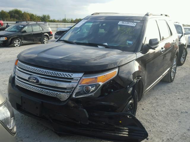 1FM5K7D87DGB26356 - 2013 FORD EXPLORER X BLACK photo 2