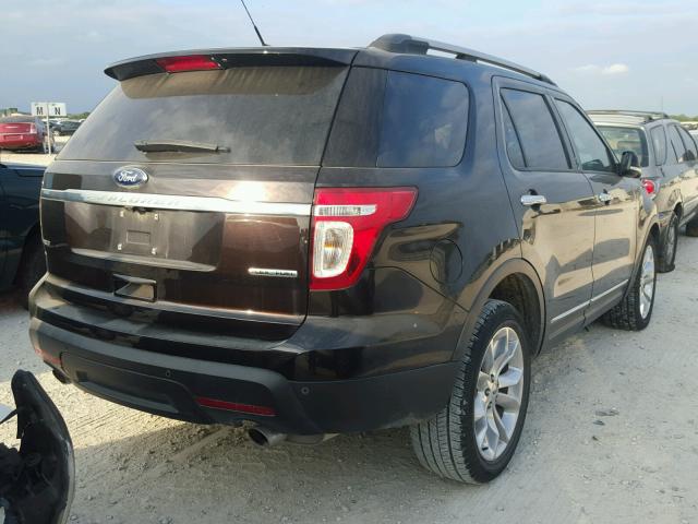 1FM5K7D87DGB26356 - 2013 FORD EXPLORER X BLACK photo 4