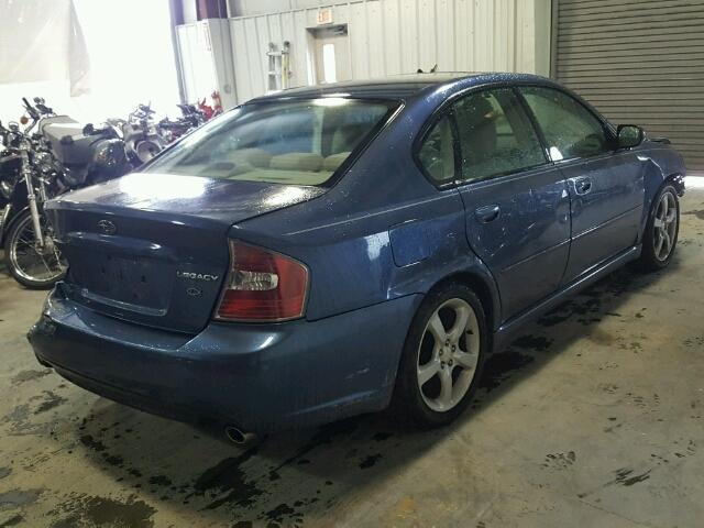 4S3BL626767212253 - 2006 SUBARU LEGACY 2.5 BLUE photo 4