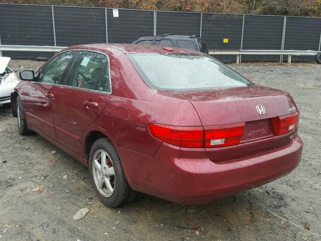 1HGCM56895A157427 - 2005 HONDA ACCORD EX BURGUNDY photo 3