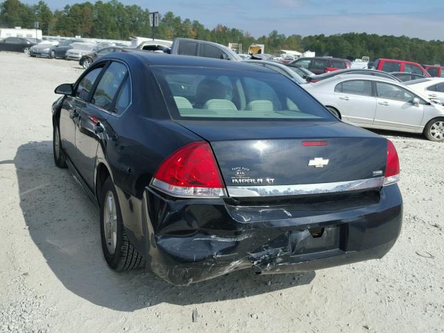 2G1WB5EK5A1130284 - 2010 CHEVROLET IMPALA LT BLACK photo 3