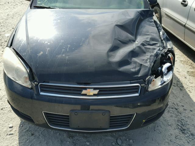 2G1WB5EK5A1130284 - 2010 CHEVROLET IMPALA LT BLACK photo 7