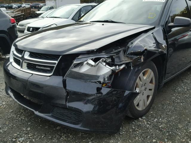 1B3BD4FB6BN626172 - 2011 DODGE AVENGER EX BLACK photo 9