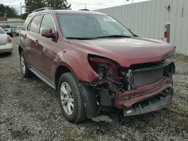 2GNFLFEK0G6299187 - 2016 CHEVROLET EQUINOX LT MAROON photo 1