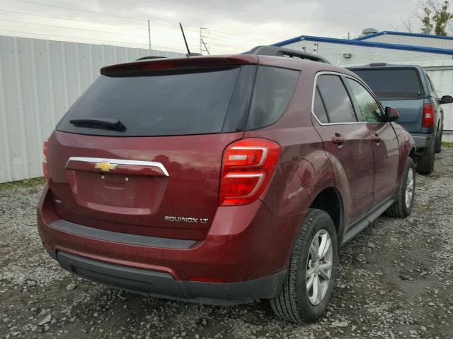 2GNFLFEK0G6299187 - 2016 CHEVROLET EQUINOX LT MAROON photo 4