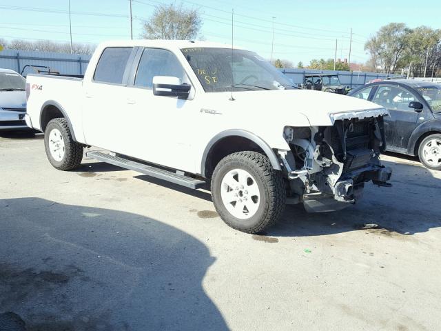 1FTFW1ET3DKE58739 - 2013 FORD F150 SUPER WHITE photo 1