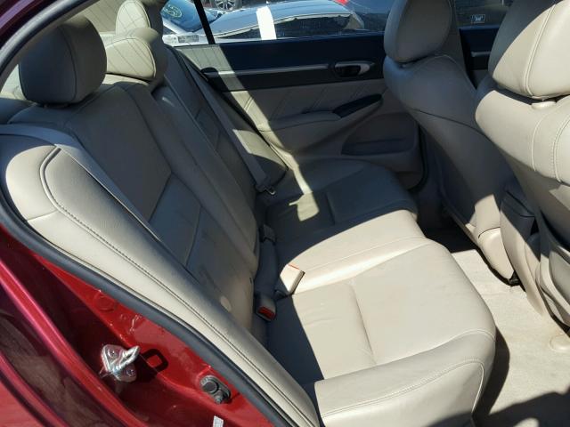 1HGFA16969L006742 - 2009 HONDA CIVIC EXL 栗色 照片 6