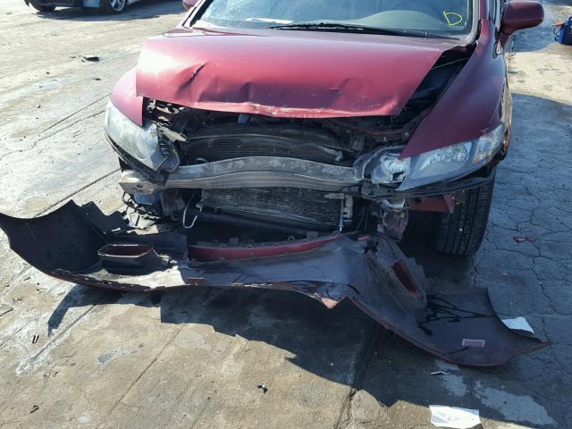 1HGFA16969L006742 - 2009 HONDA CIVIC EXL 栗色 照片 9
