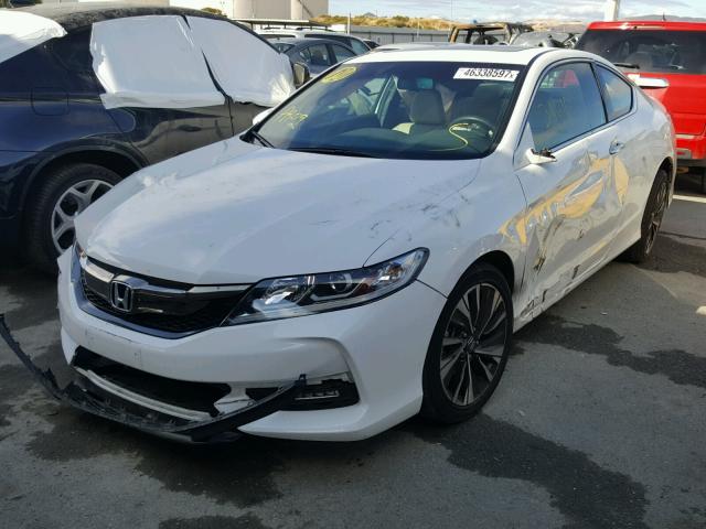 1HGCT1B88GA010214 - 2016 HONDA ACCORD EXL WHITE photo 2