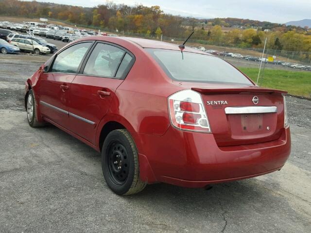 3N1AB6AP4CL681321 - 2012 NISSAN SENTRA 2.0 RED photo 3