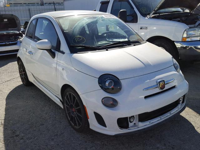 3C3CFFFH8DT624380 - 2013 FIAT 500 ABARTH WHITE photo 1