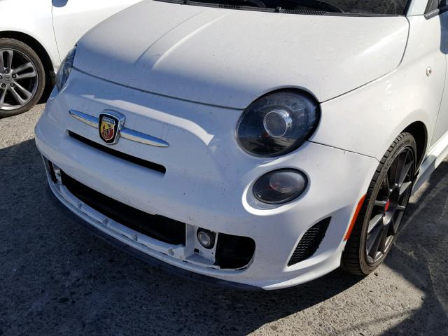 3C3CFFFH8DT624380 - 2013 FIAT 500 ABARTH WHITE photo 9