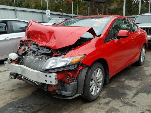 2HGFG3B85CH558406 - 2012 HONDA CIVIC EX RED photo 2