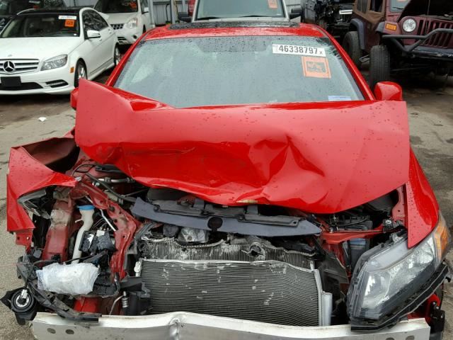 2HGFG3B85CH558406 - 2012 HONDA CIVIC EX RED photo 7