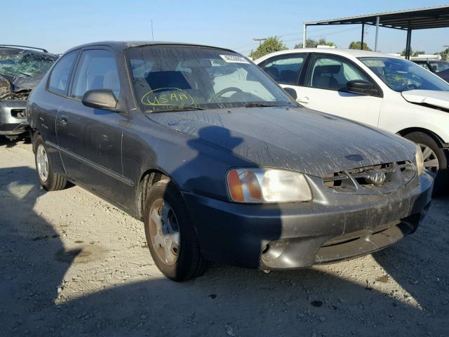 KMHCG35C62U173624 - 2002 HYUNDAI ACCENT GS GRAY photo 1