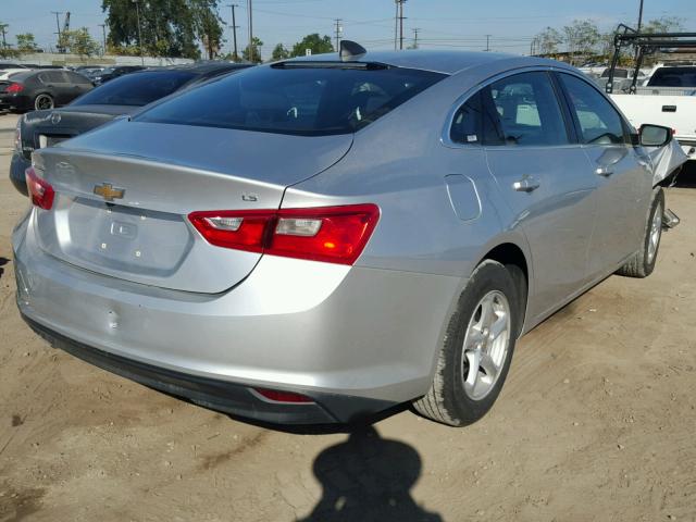 1G1ZB5STXGF255129 - 2016 CHEVROLET MALIBU LS SILVER photo 4