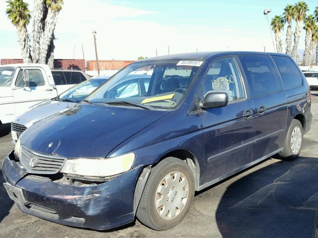 2HKRL1857XH511335 - 1999 HONDA ODYSSEY LX BLUE photo 2