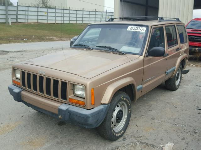 1J4FF68S6XL560190 - 1999 JEEP CHEROKEE S GOLD photo 2