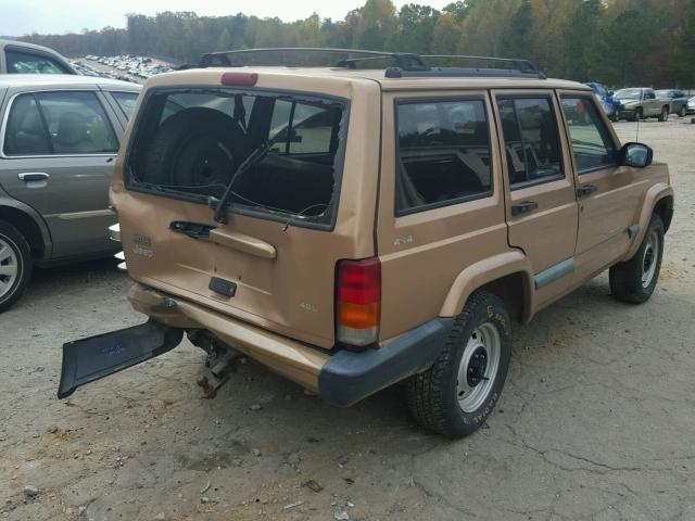 1J4FF68S6XL560190 - 1999 JEEP CHEROKEE S GOLD photo 4