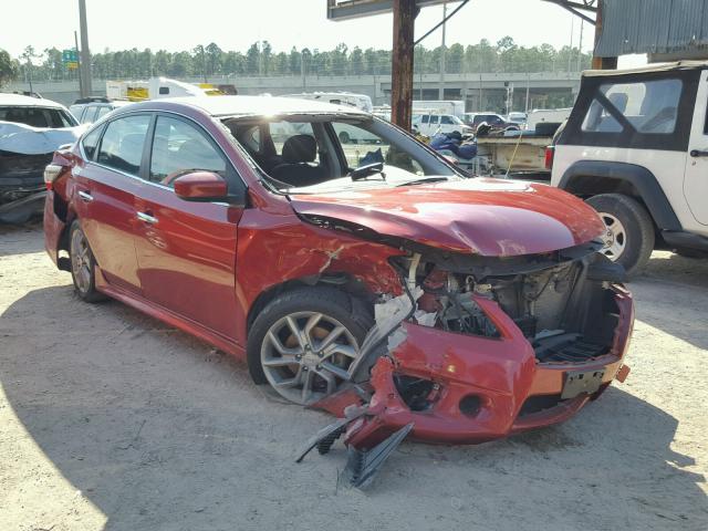 3N1AB7AP1DL714959 - 2013 NISSAN SENTRA S RED photo 1