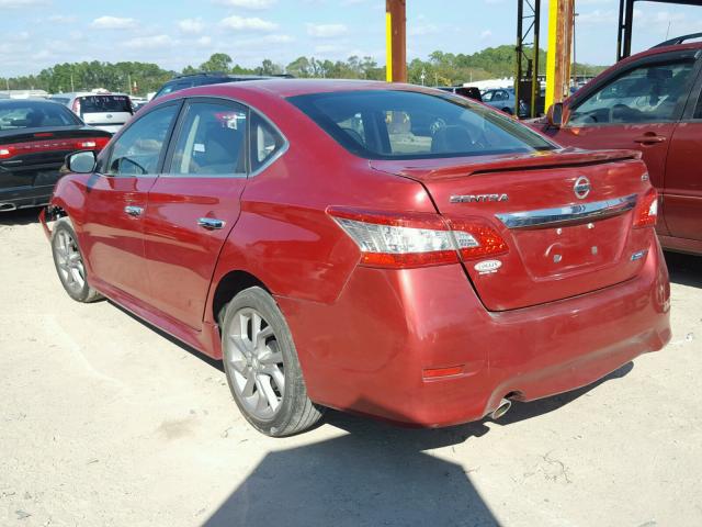 3N1AB7AP1DL714959 - 2013 NISSAN SENTRA S RED photo 3