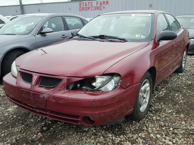 1G2NE52E15M231569 - 2005 PONTIAC GRAND AM S მუქწითელი ფოტო 2