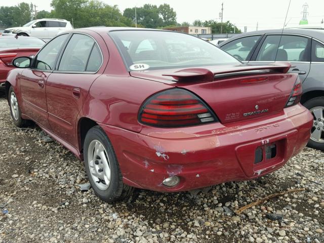 1G2NE52E15M231569 - 2005 PONTIAC GRAND AM S მუქწითელი ფოტო 3